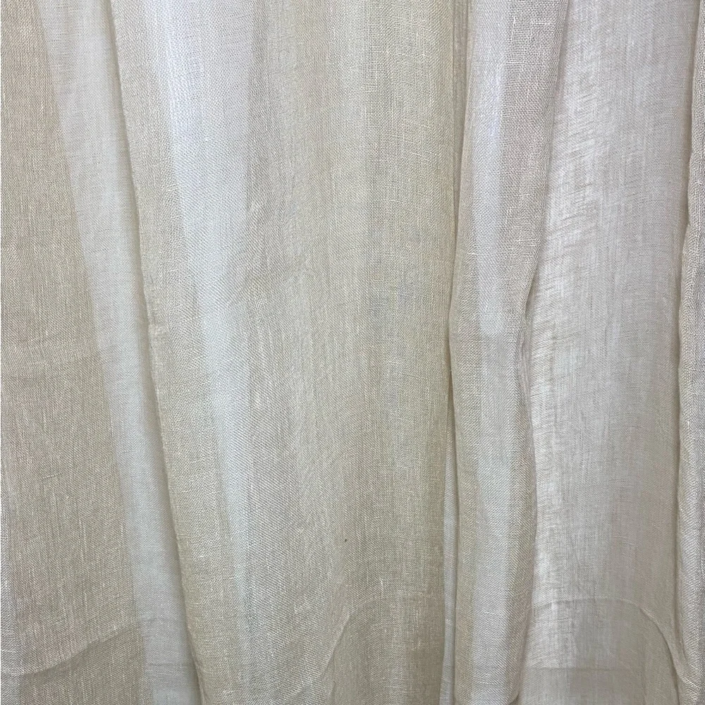West Elm‎ Sheer European Flax Linen Curtains - Set of 2